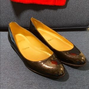 Christian Louboutin Black Vintage Flats